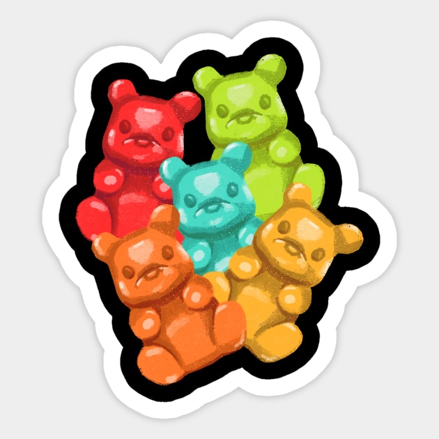 Gummy bears Sticker by Khatii